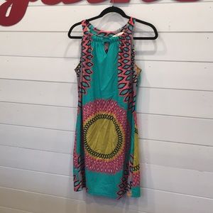 Multi colored vacation dress.